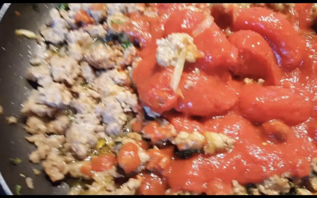 Sausage with Tomato Sauce